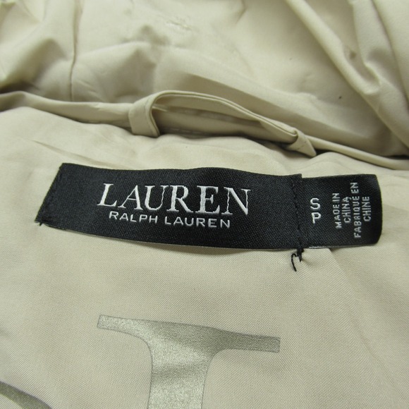 Lauren Ralph Lauren Down Jacket Womens Small Cream Packable Lightweight Puff NWD - Picture 5 of 16